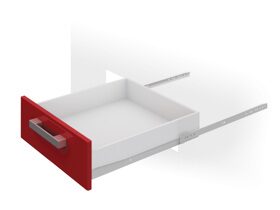 Роликовые направляющие Boyard DS 802 450 мм белые 0,9мм (уп=25шт)